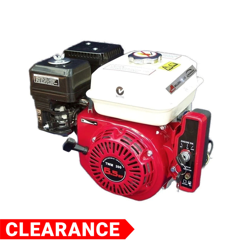Petrol Engine 6.5HP Electric Start Horizontal Shaft replacement motor