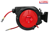 Retractable Air Hose Reel – 20m x 3/8" PVC, 150 PSI with Nitto Fittings