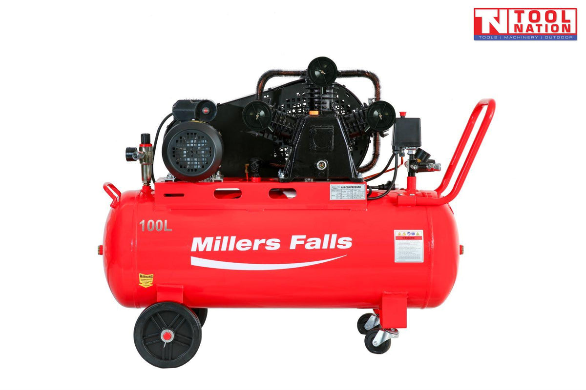 ACB30100-3 Air Compressor – 3HP Belt Drive, 100L Tank, 13CFM, 240V 3-Cylinder