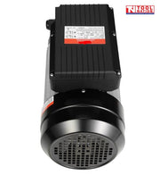 Rear view of the ACBM3 electric motor showing the black fan cover and top terminal box.