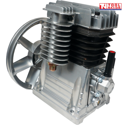 Air Compressor – 2-Cylinder Alloy Italian Style, 250L/min 9CFM, 115PSI