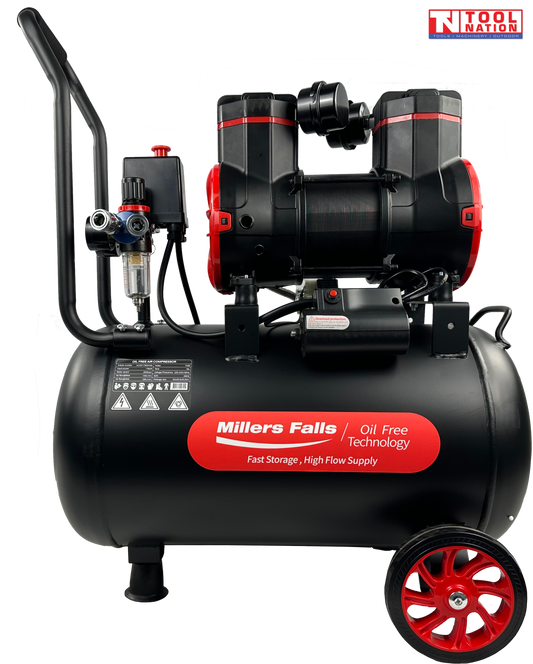 ACOF1780W35L Oil Free Air Compressor – 2.4HP, 35L Tank, 320L/min Quiet Series