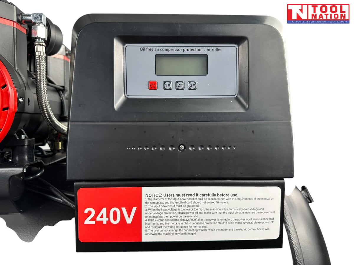 ACOF2250W100L Oil Free Air Compressor – 3.0HP, 100L Tank, 375L/min Quiet Series