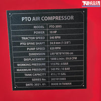 Air Compressor Pto Driven 3 Cylinder 60 Cfm - Acpto3095