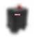 Angled top view of the ACS3-3PH air compressor pressure switch showing the black housing, red switch button, unloader fitting and four-port silver base.