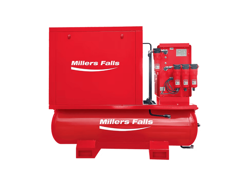 Screw Compressor Package - 20HP, 600L tank + dryer & filters, 10 bar, VSD