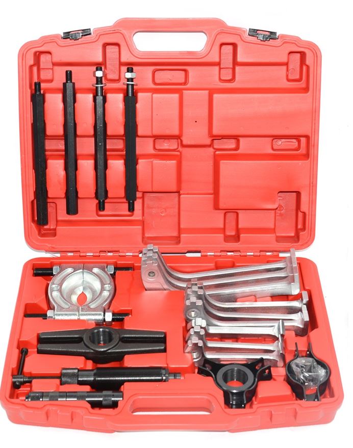BPKIT hydraulic bearing puller kit with tools and case – heavy duty automotive gear and bearing removal set for workshop use