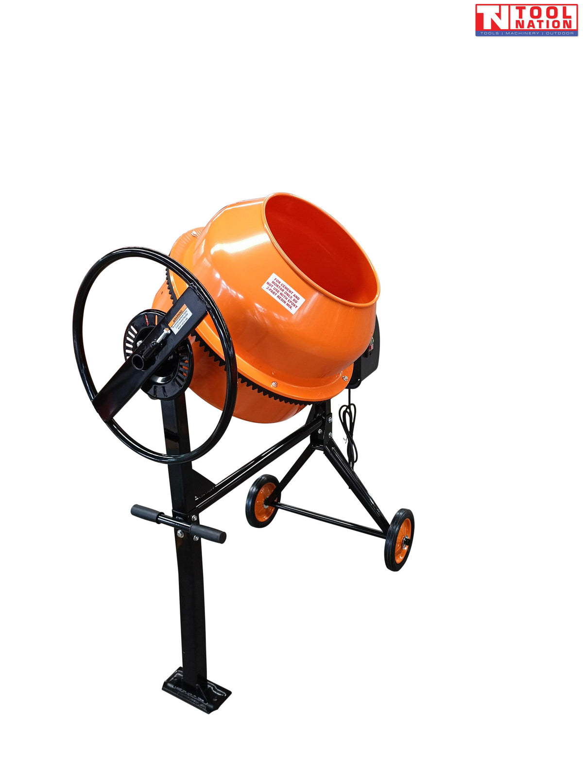 Cement Mixer – 120L drum, 2.2 cu ft mix, 240V, 3/4HP motor