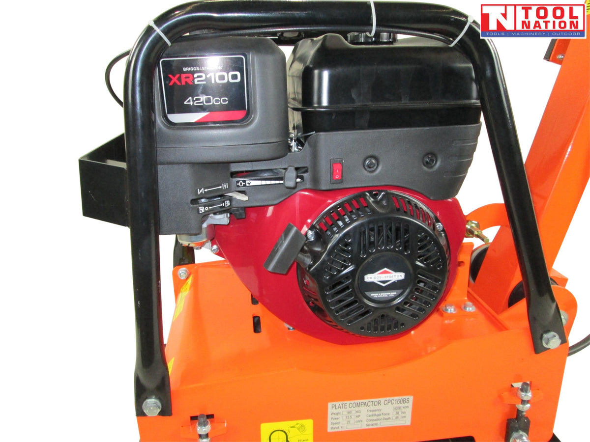 Plate Compactor 180kg 13.5 HP With Briggs & Stratton 25T2 Engine - Cpc160Bs