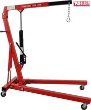 CR1TF hydraulic folding engine hoist crane with 1000kg 1 ton capacity, heavy-duty mobile workshop lifting equipment