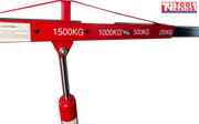 CR2TFAIR air hydraulic engine crane 1500kg capacity heavy-duty folding workshop hoist with wheels and hook