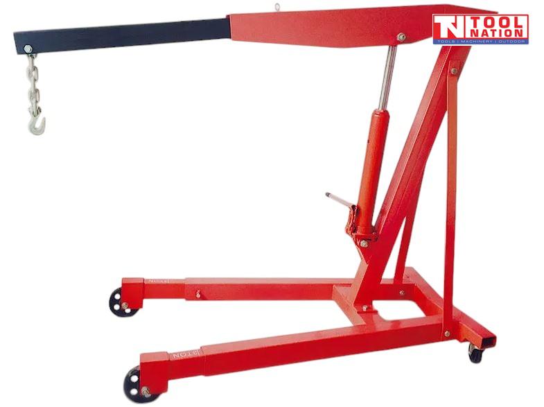 Hydraulic Engine Crane – 3000kg capacity, 12,000kg ram, collapsible