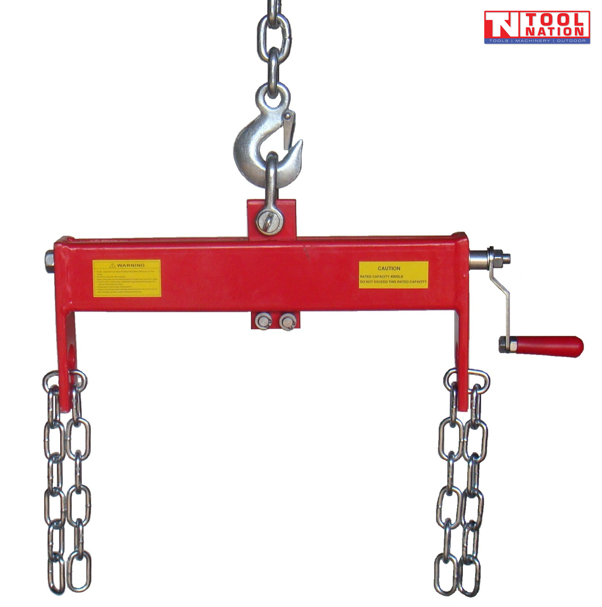 ELEV1800 engine leveller 1800kg capacity heavy-duty adjustable load leveler with chains and crank handle for engine hoist use