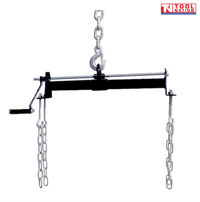 ELEV34 light duty engine leveller with chains and crank handle for adjusting engine position during lifting