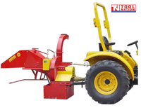 PTO Wood Chipper 8" Shredder Mulcher Auto Feed Longer Swivel Chute 3PL Tractor