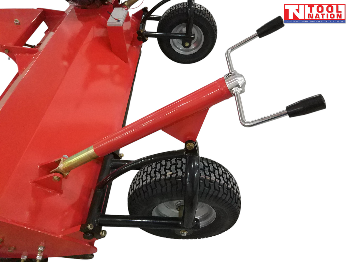 ATV Tow-Behind Flail Mower – 1500mm cut, 15HP Lifan engine, 28 blades