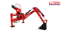 Tractor Backhoe Attachment with Side Shift – 55–90HP, 2600mm dig depth