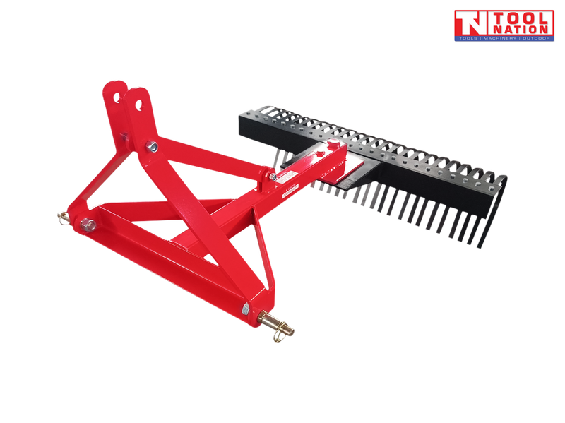 Triangular Rake Arm Landscape Rakes for Tractors 3 Point Linkage - Tool Nation