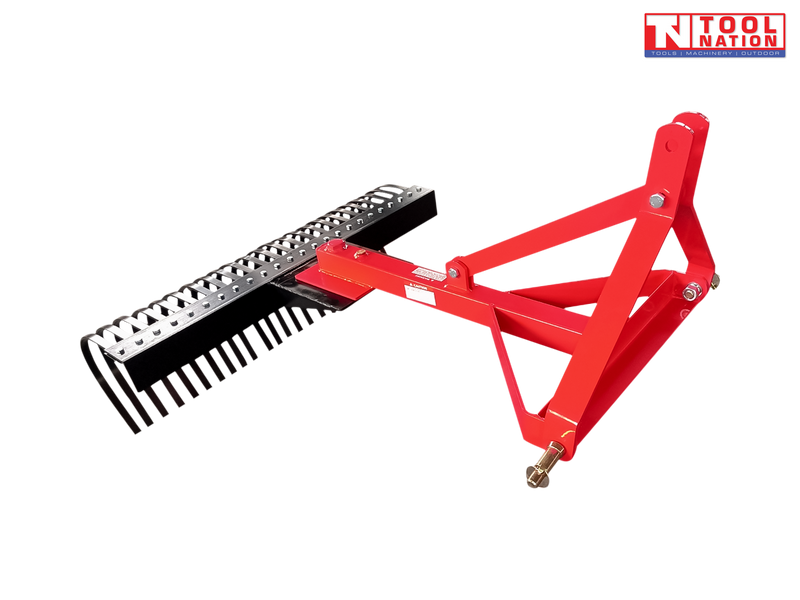 Triangular Rake Arm Landscape Rakes for Tractors 3 Point Linkage - Tool Nation