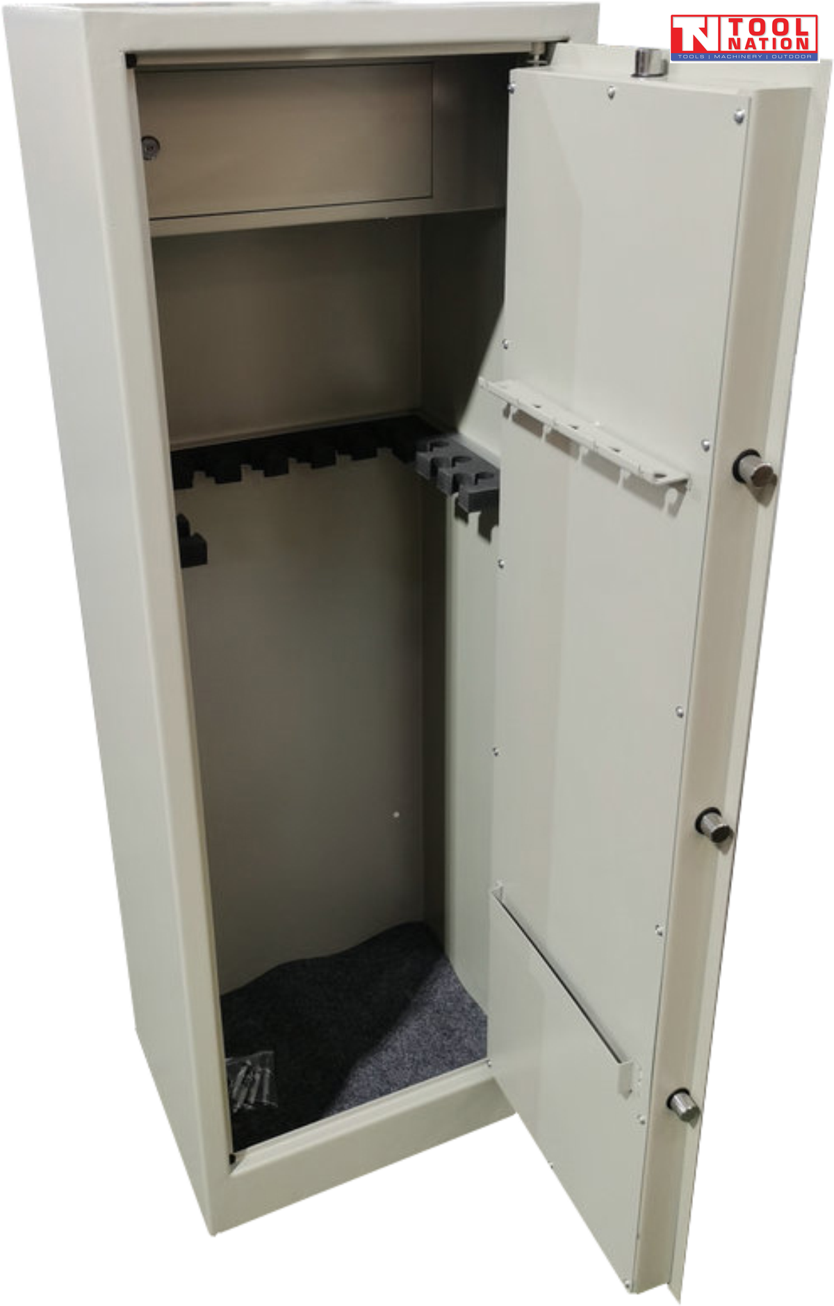 Grey Gun Safe-12 Gun Capacity, 3MM Door & Body