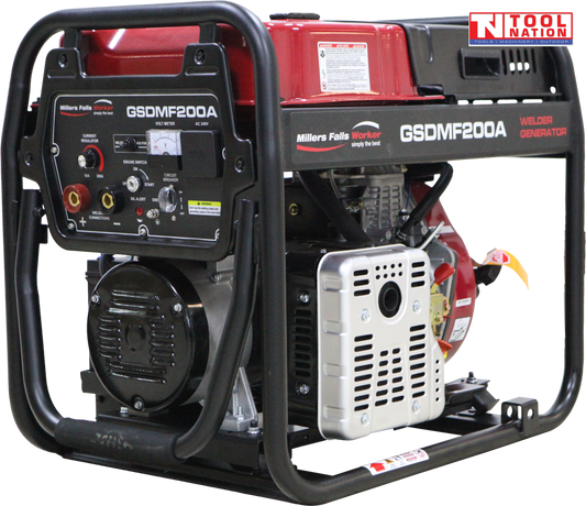 Millers Falls GSDMF200A Diesel 2-in-1 Welder Generator 200Amp 2.8kVA
