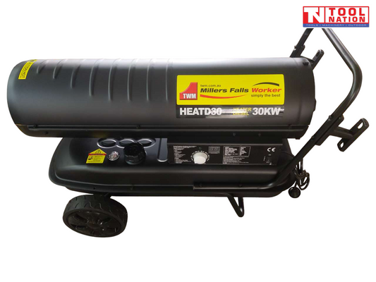 Millers Falls Heaters 30kW 240V 38L Portable Diesel - Heatd30