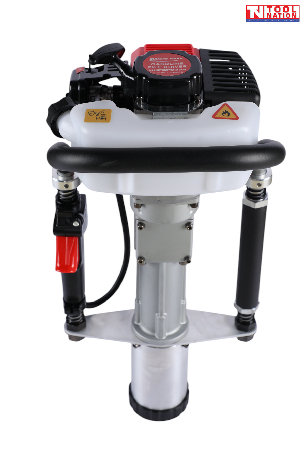 Petrol Post Driver 32.77cc – Compact & Lightweight,20–80mm Posts,20–55J Impact