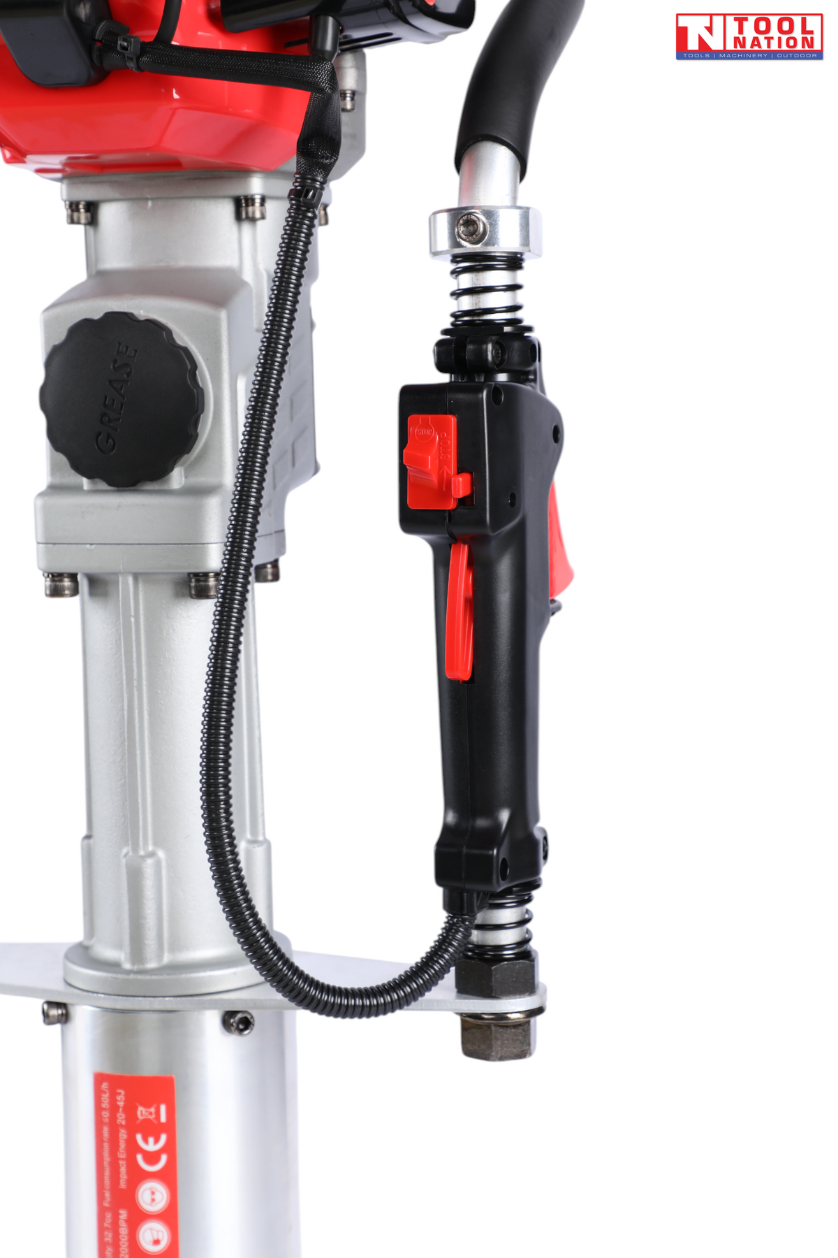 Petrol Post Driver 32.77cc – Compact & Lightweight,20–80mm Posts,20–55J Impact