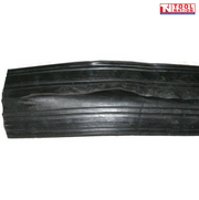 Black three-channel cable protector shown from above with a ridged surface and Tool Nation logo.