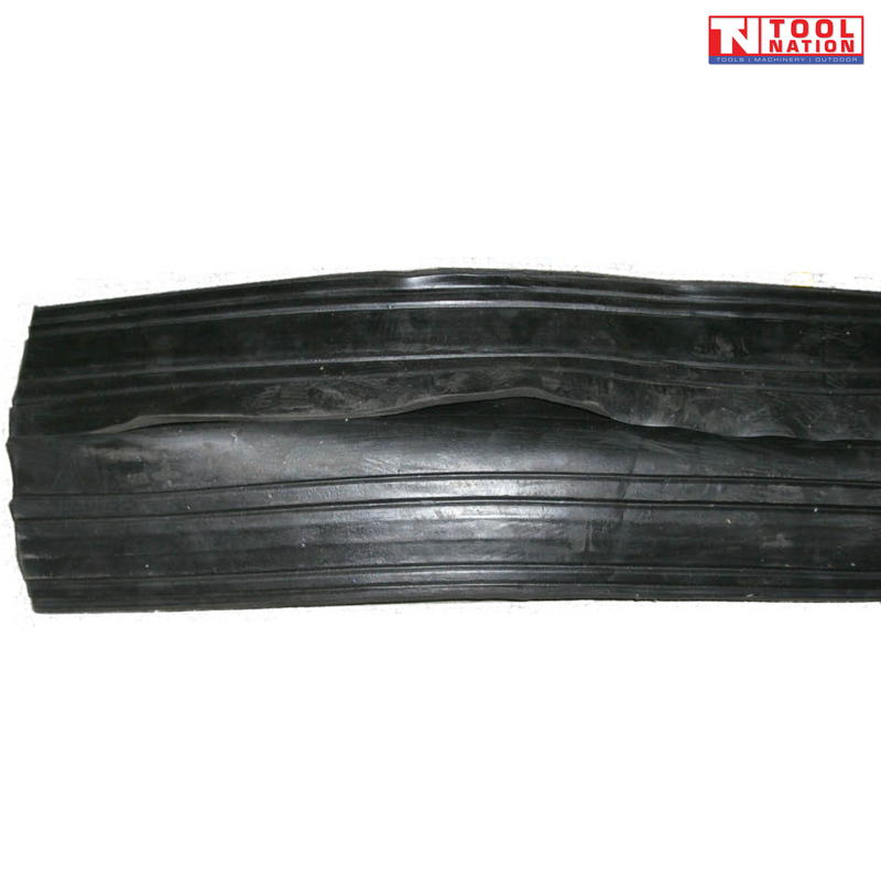 Black three-channel cable protector shown from above with a ridged surface and Tool Nation logo.