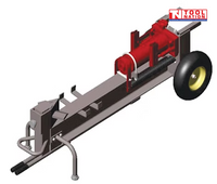 10 Ton Log Splitter Manual Heavy Duty Firewood Wood Cutter with wheels