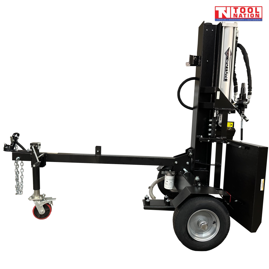 30T Log Splitter – no engine, horiz/vert use, auto return, lift table