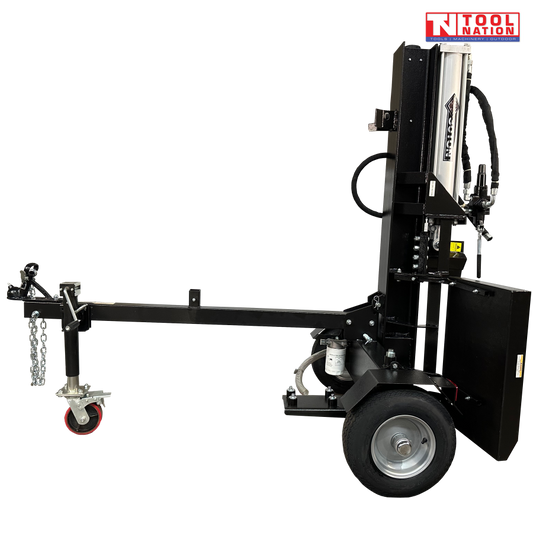 30T Log Splitter – no engine, horiz/vert use, auto return, lift table