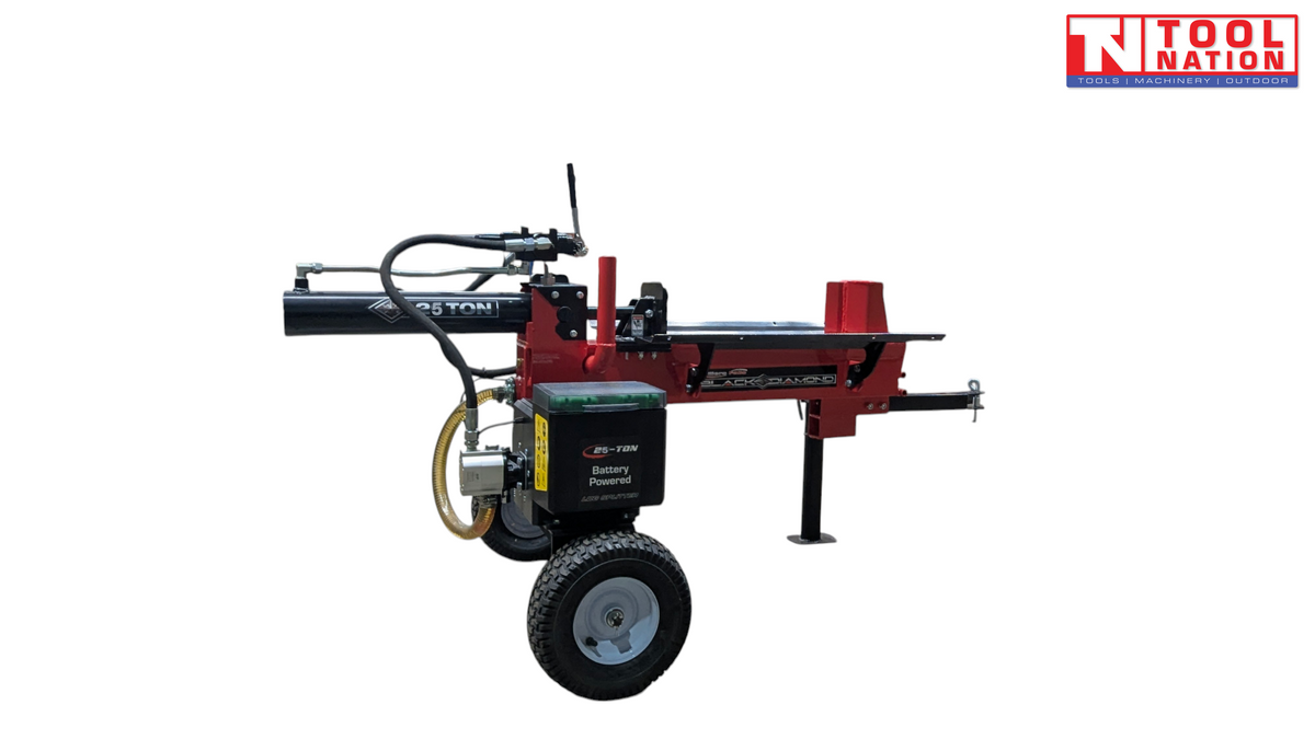 25T Battery Log Splitter – 60V brushless motor, 540mm log capacity