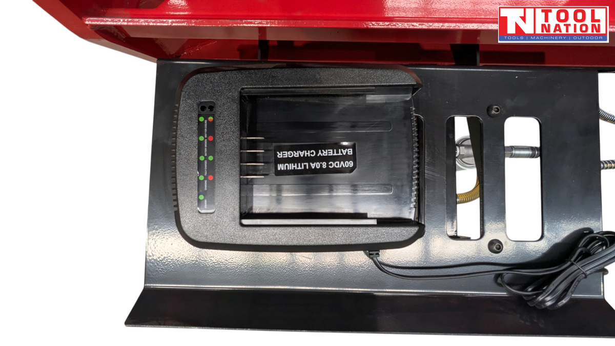 30T Battery Log Splitter – 60V brushless motor, horiz/vert use, 640mm logs