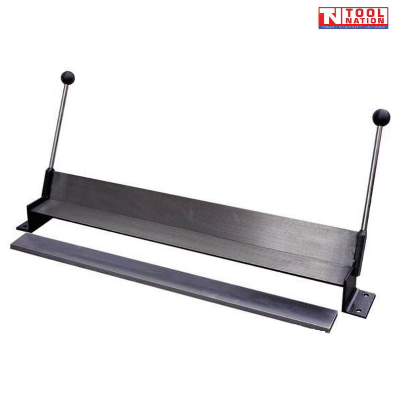 MBB30 Millers Falls 30 inch bending brake metal folder, manual sheet metal bender for precise 90 degree bends and folds in workshop fabrication.