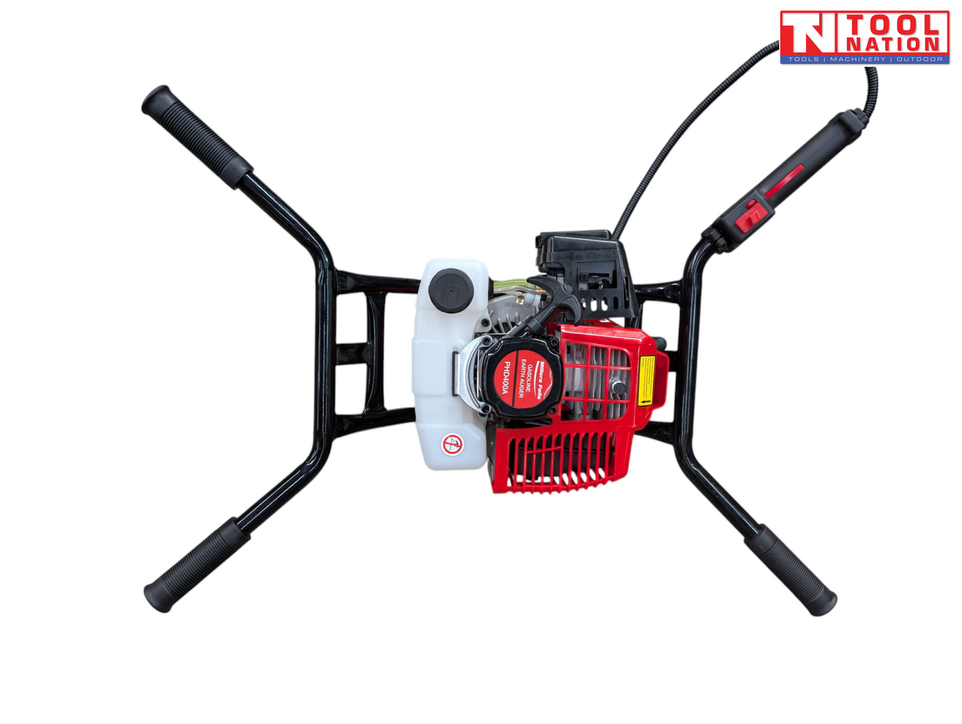 72.6cc 2-Man Earth Auger | Heavy Duty | Includes 3 Auger Bits (100/150/200mm)