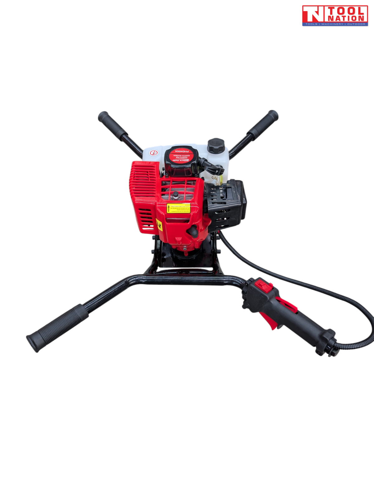 72.6cc 2-Man Earth Auger | Heavy Duty | Includes 3 Auger Bits (100/150/200mm)