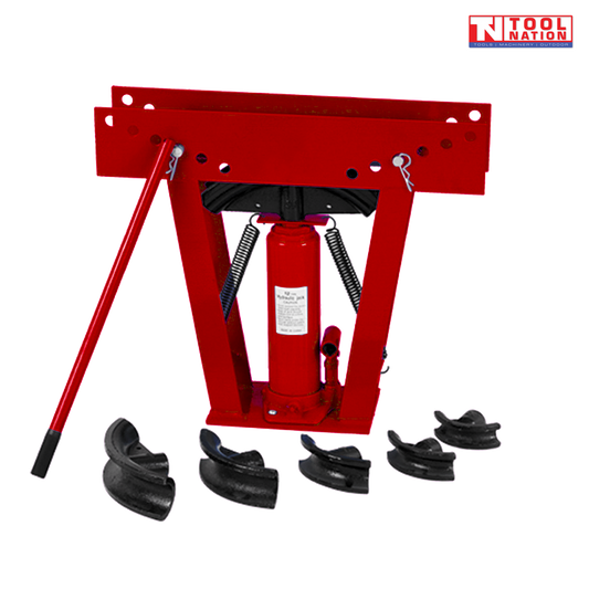 PIPE12 12-Ton Hydraulic Pipe Bender | Cast Iron | 6 Imperial Formers (½″–2″)
