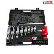 PIPE1TS Millers Falls hand tube and pipe bender kit in carry case with multiple dies and rollers for bending round and square tube.