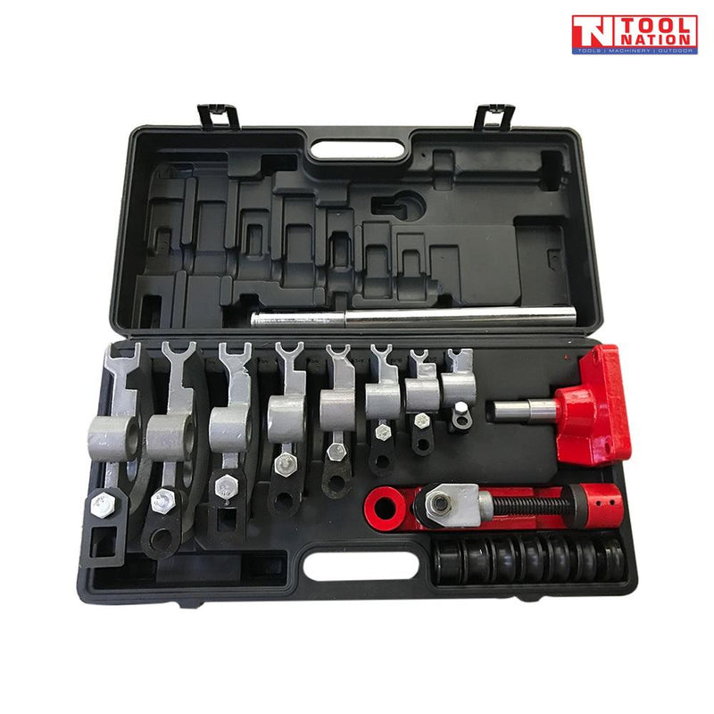 PIPE1TS Millers Falls hand tube and pipe bender kit in carry case with multiple dies and rollers for bending round and square tube.