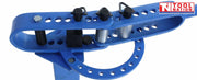 PIPE2575 pedestal floor pipe bender close-up showing adjustable bending pins and steel bending head for precise heavy duty pipe forming.