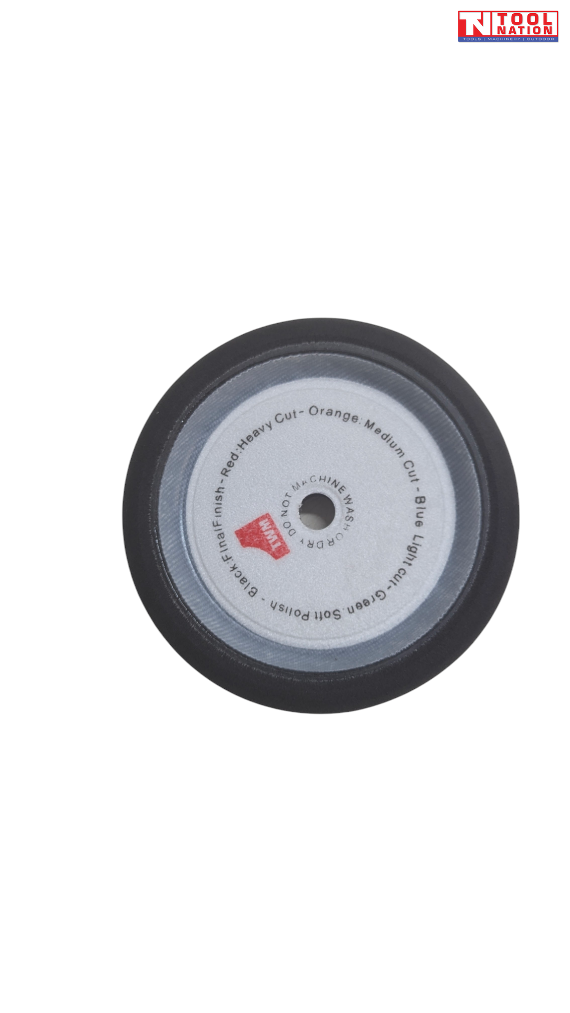 PPBL Final Finishing Black Pad | 180mm | Velcro Back | M14 Arbor Hole