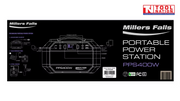 Product information graphic for the PPS400W showing a labeled front diagram, specifications panel and charging method diagrams.