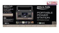600W  MILLERS FALLS PORTABLE POWER STATION - PURE SINE WAVE - SOLAR
