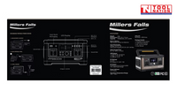 600W  MILLERS FALLS PORTABLE POWER STATION - PURE SINE WAVE - SOLAR