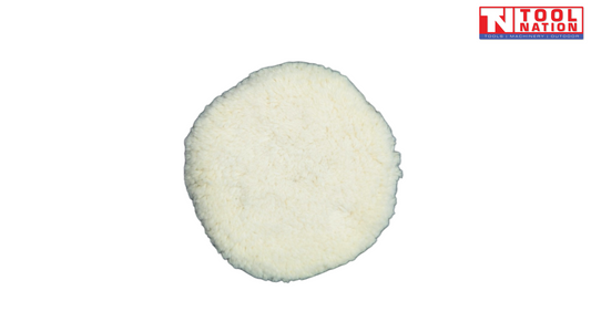 PPWD Double-Sided Wool Polish Pad | 180mm | Velcro Back | M14 Arbor Hole