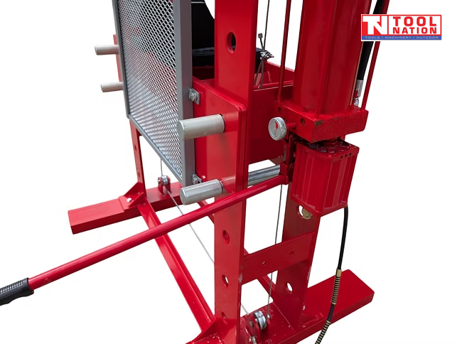 Shop Press 100 Ton Air Hydraulic Jack Bending with Sliding Head & Foot Pedal