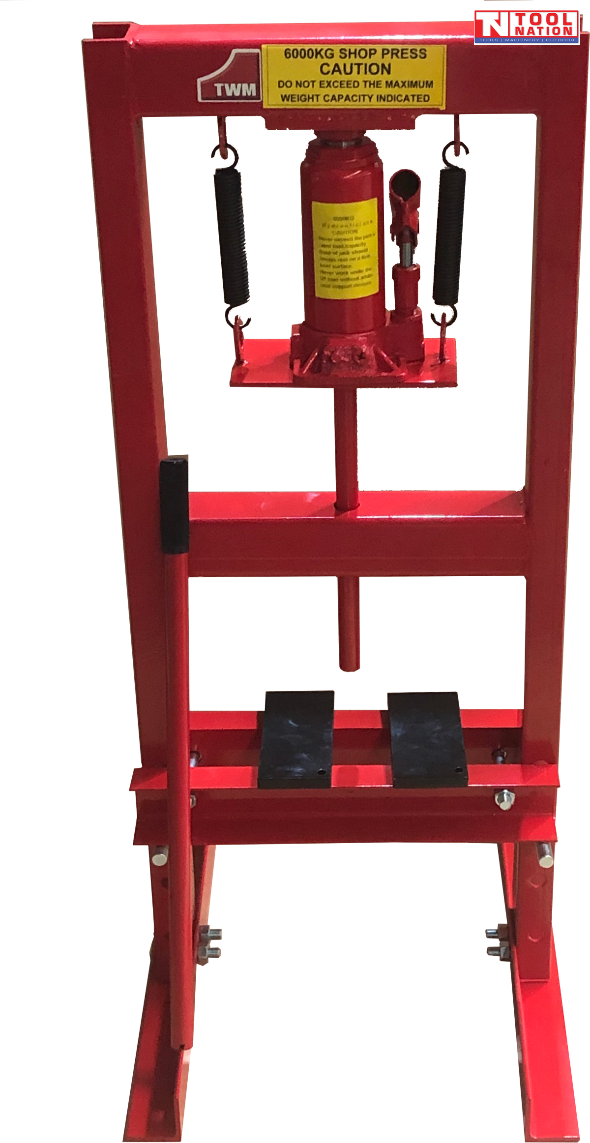 PRESS6T Hydraulic Shop Press 6-Ton | H-Frame | Adjustable Width 0–245mm