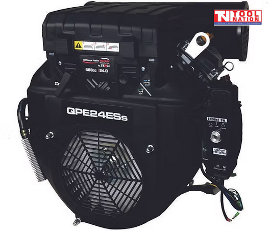 Millers Falls 24HP 688CC V-TWIN PETROL ENGINE 1" SHAFT HORIZONTAL ELECTRIC START